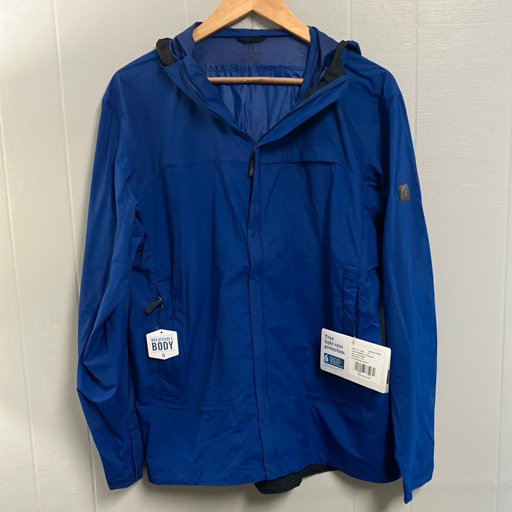 Sierra Designs Blue Hooded Jacket Large New with Tags